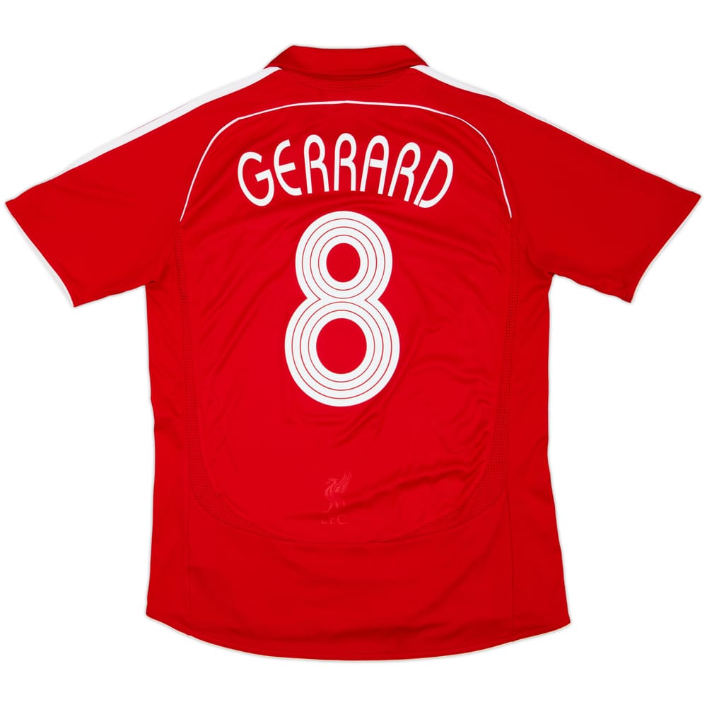 2006-08 Liverpool Home Shirt Gerrard #8 - 7/10 - (M)