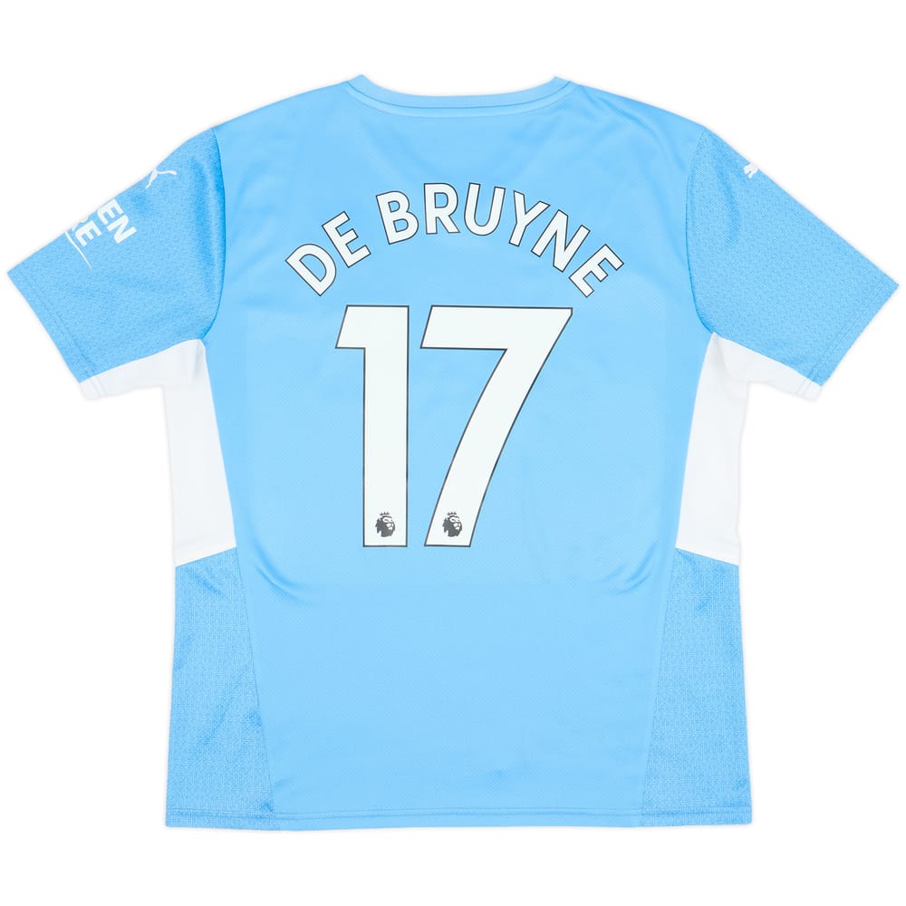 2021-22 Manchester City Home Shirt De Bruyne #17 - 9/10 - (L)