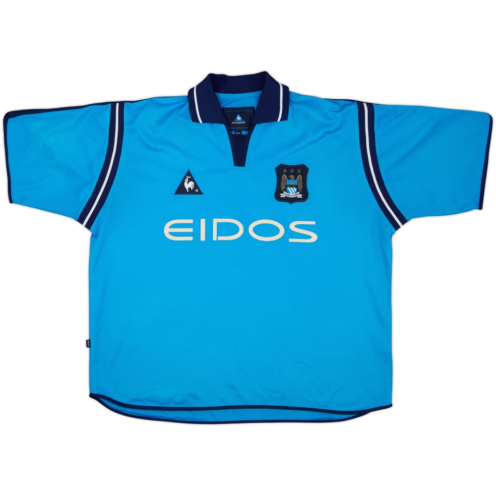 2001-02 Manchester City Home Shirt - 9/10 - (XL)