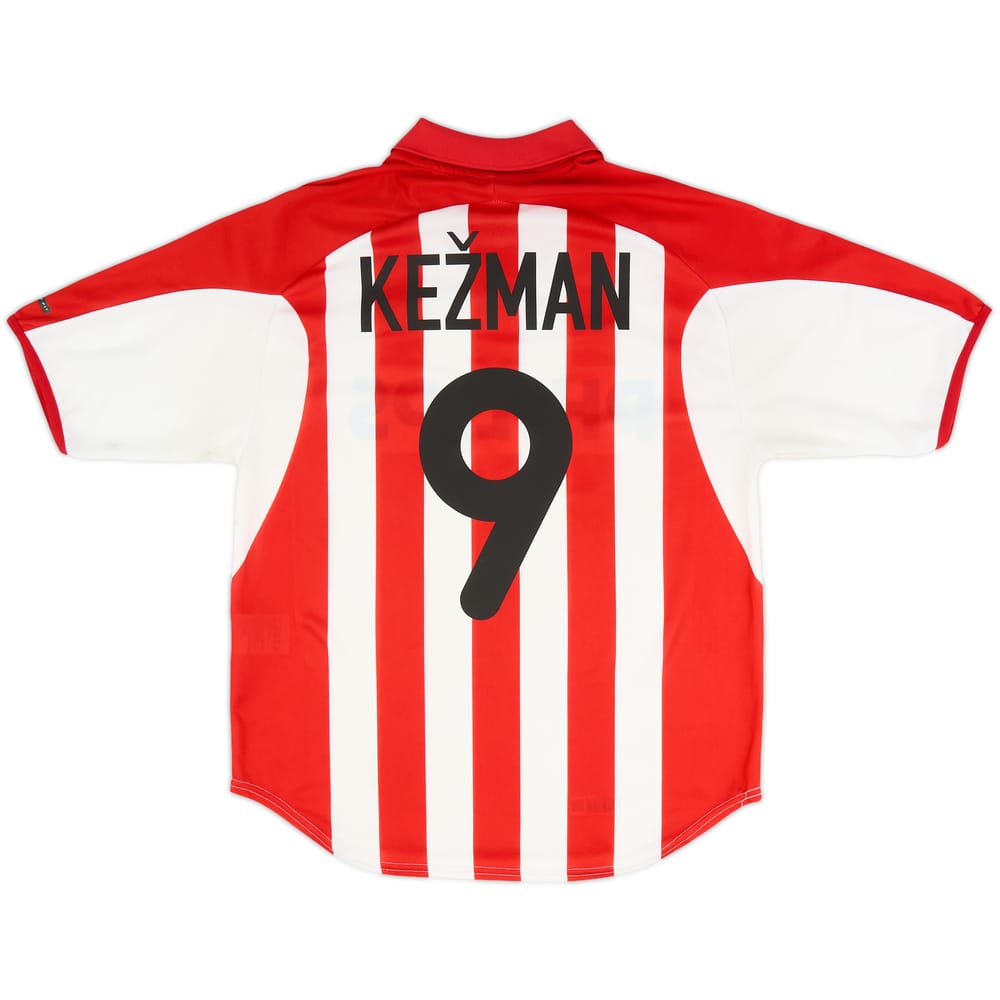 2000-02 PSV Home Shirt Kezman #9 - 6/10 - (M)
