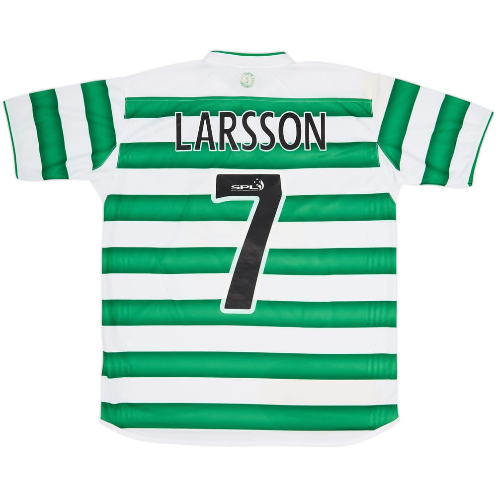 2003-04 Celtic Home Shirt Larsson #7 - 8/10 - (XL)