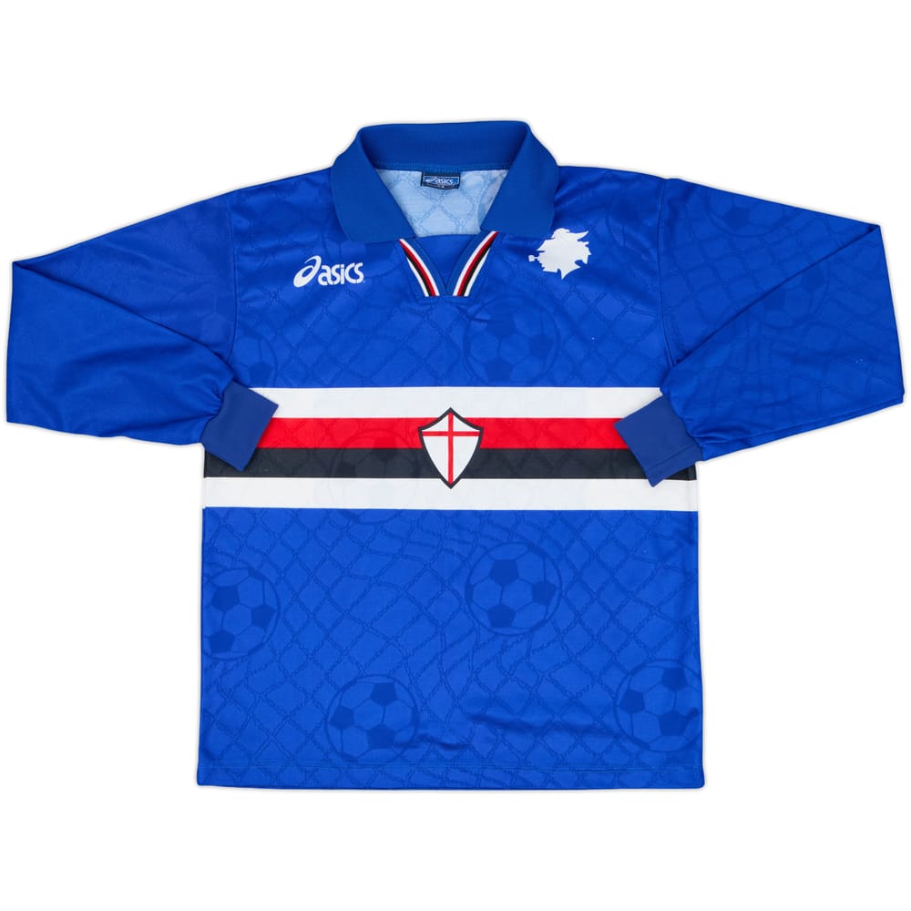1996-97 Sampdoria Home L/S Shirt - 6/10 - (XS)