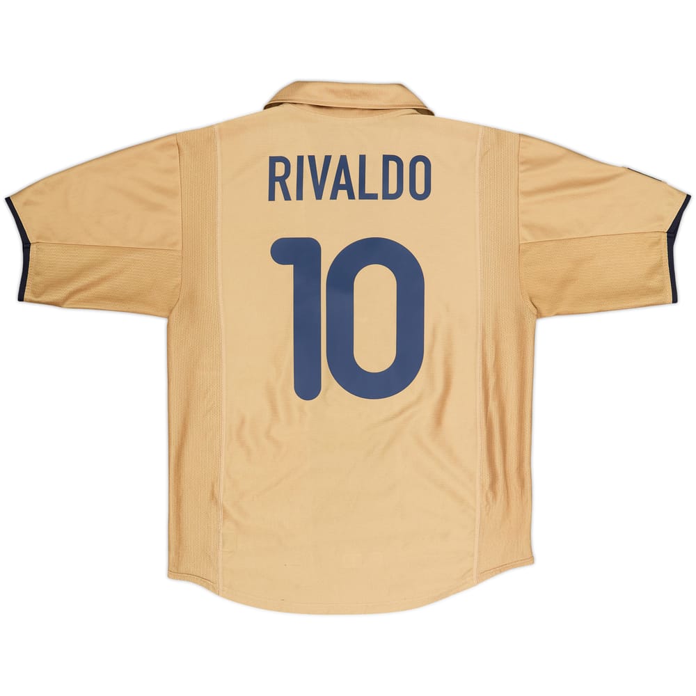 2001-03 Barcelona Away Shirt Rivaldo #10 - 8/10 - (XL.Boys)
