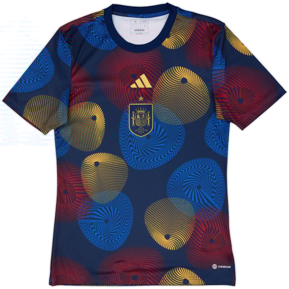 2022-23 Spain adidas Pre-Match Training Shirt - 10/10 - (S)