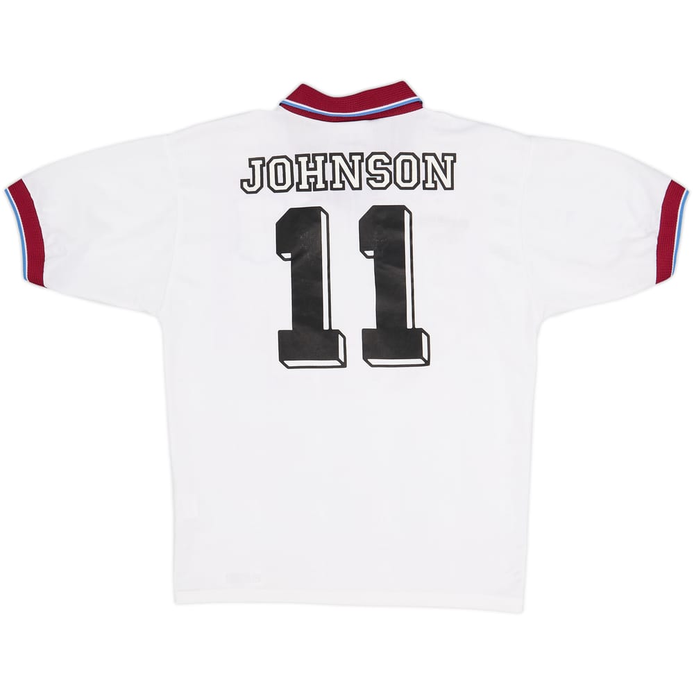 1996-98 Aston Villa Away Shirt Johnson #11 - 8/10 - (S)
