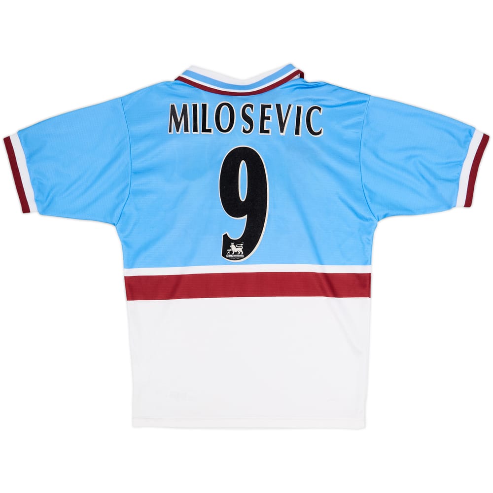 1997-98 Aston Villa Away Shirt Milosevic #9 - 8/10 - (S)