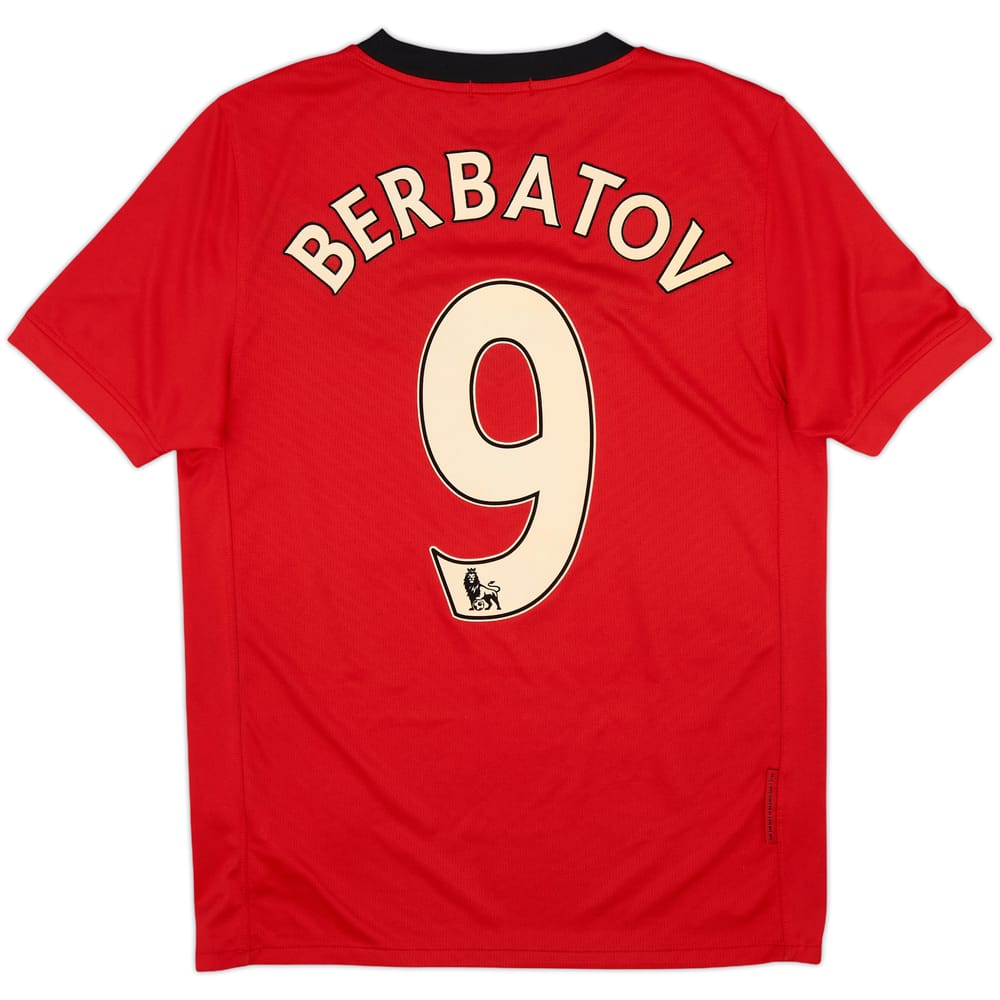 2009-10 Manchester United Home Shirt Berbatov #9 - 7/10 - (S)