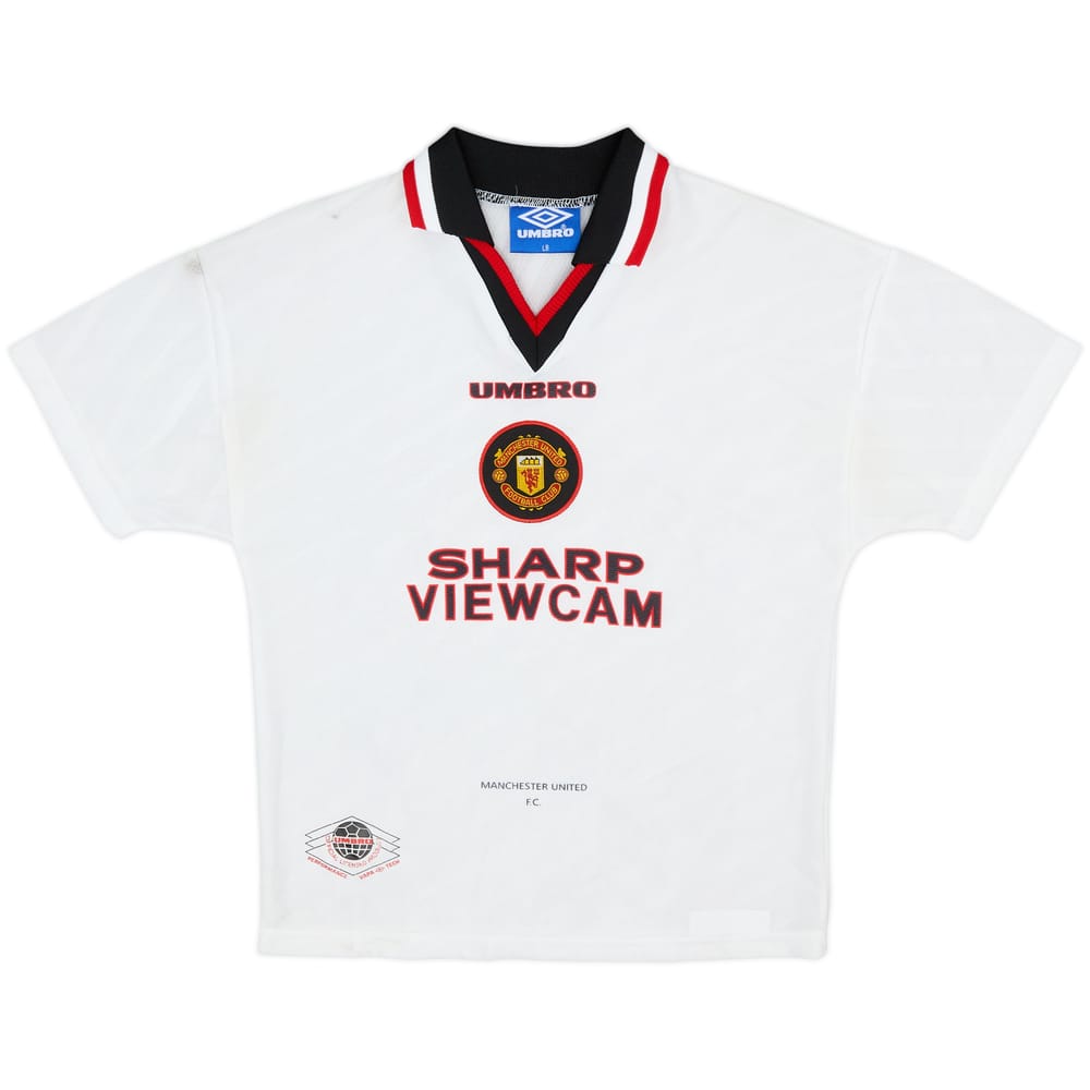 1996-97 Manchester United Away Shirt - 8/10 - (L.Boys)