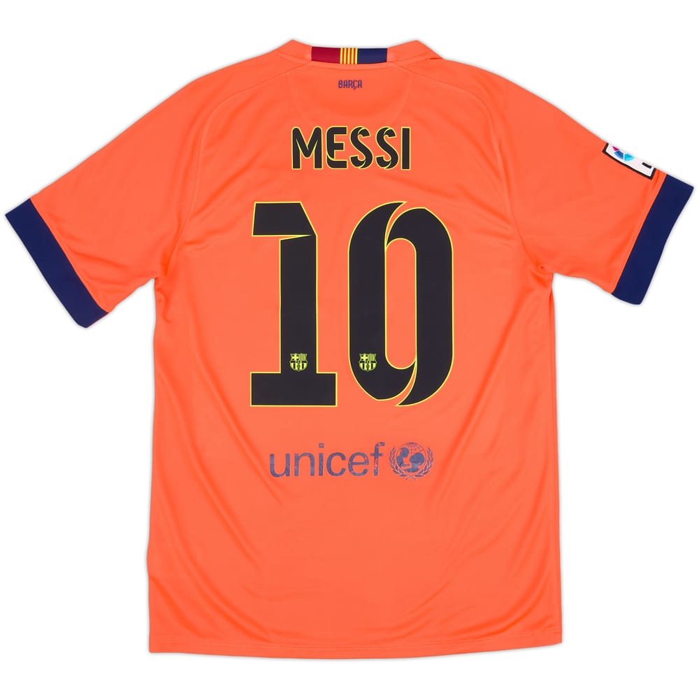2014-15 Barcelona Away Shirt Messi #10 - 5/10 - (M)