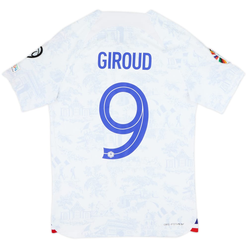 2022-23 France Authentic Away Shirt Giroud #9 - 4/10 - (S)
