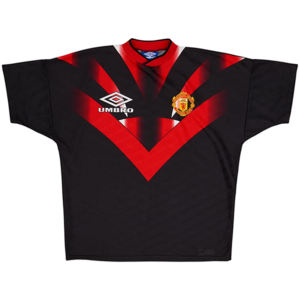 1996-97 Manchester United Umbro Training Shirt - 9/10 - (M)