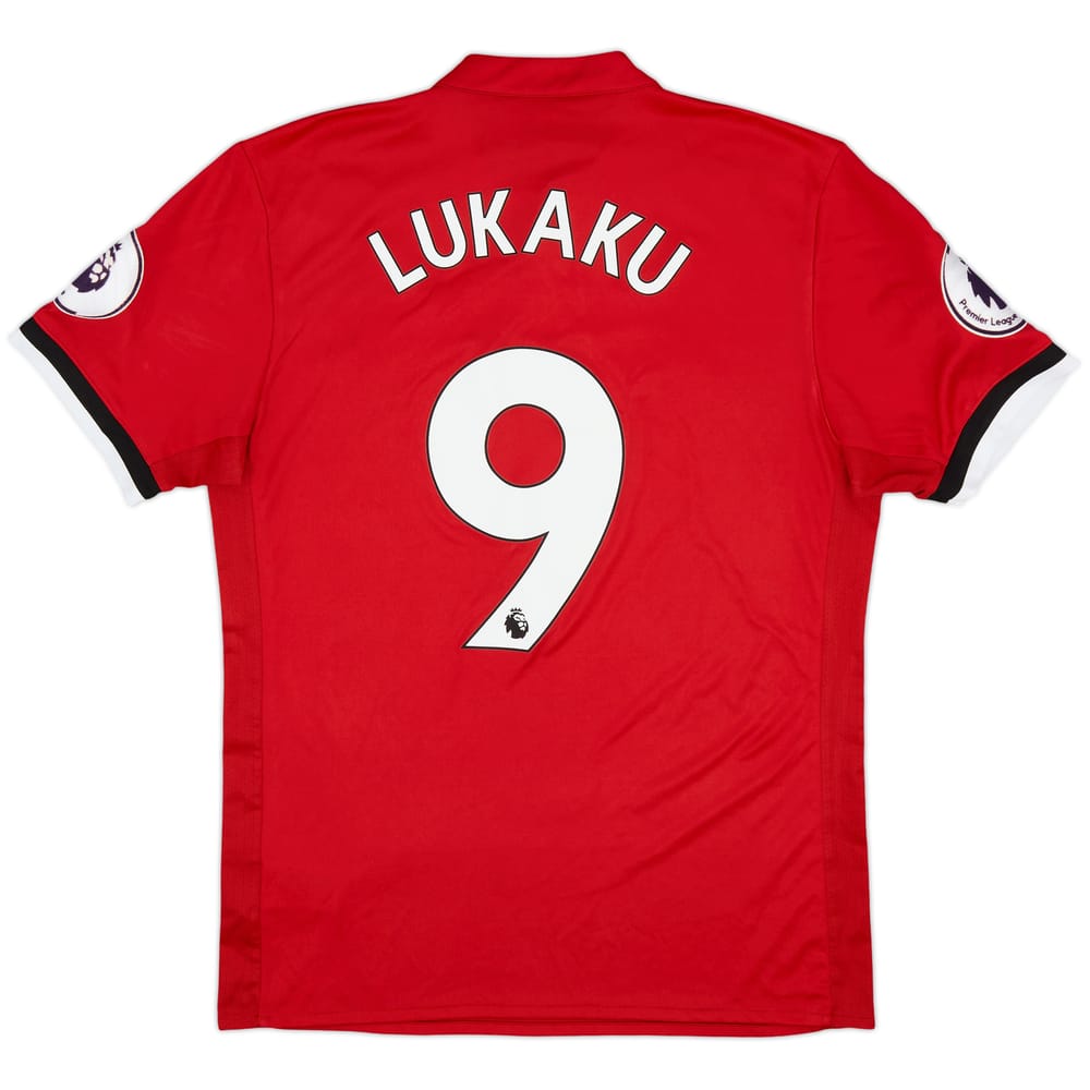2017-18 Manchester United Home Shirt Lukaku #9 - 8/10 - (M)