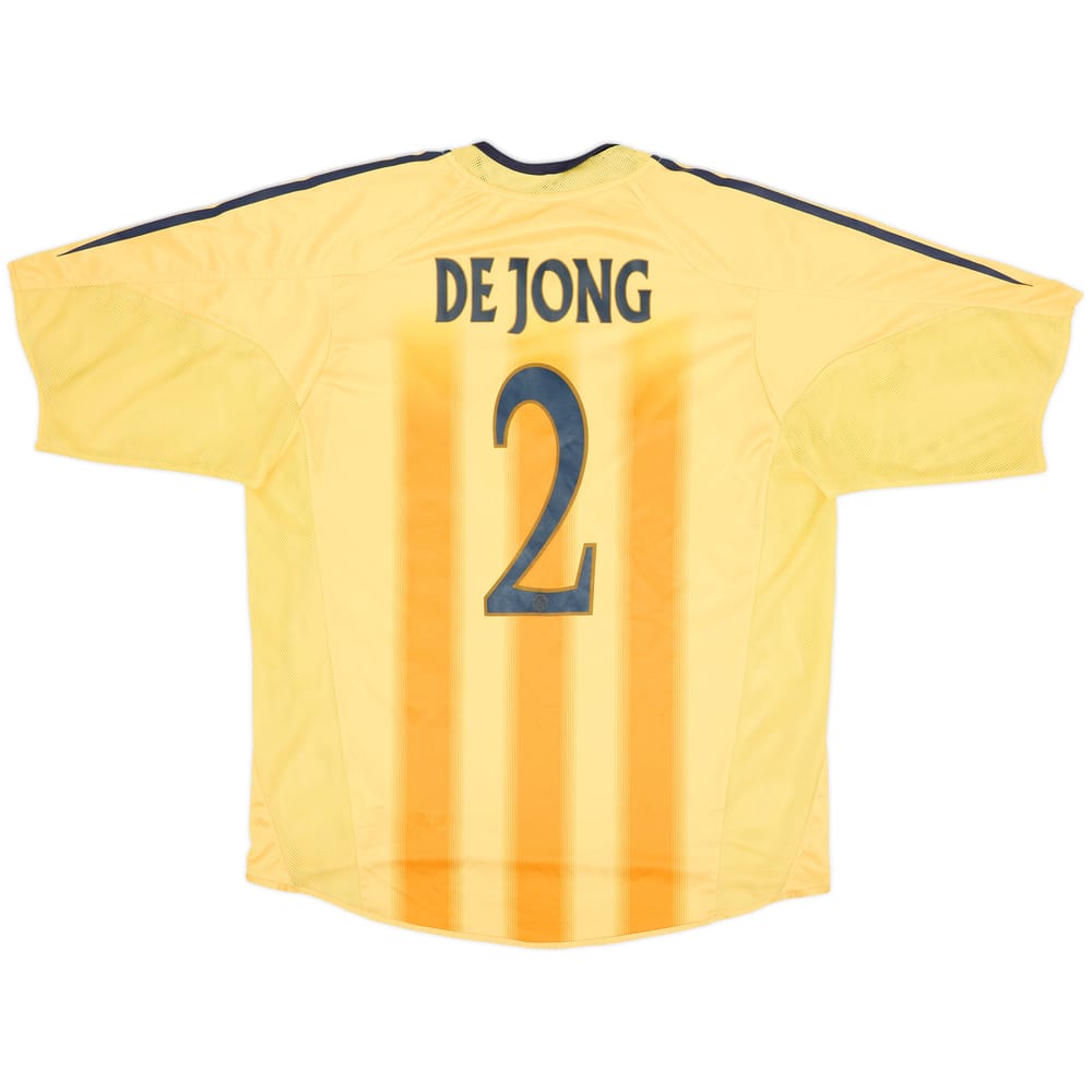 Camiseta de visitante del Ajax 2004-05 De Jong #2 - 5/10 - (L)