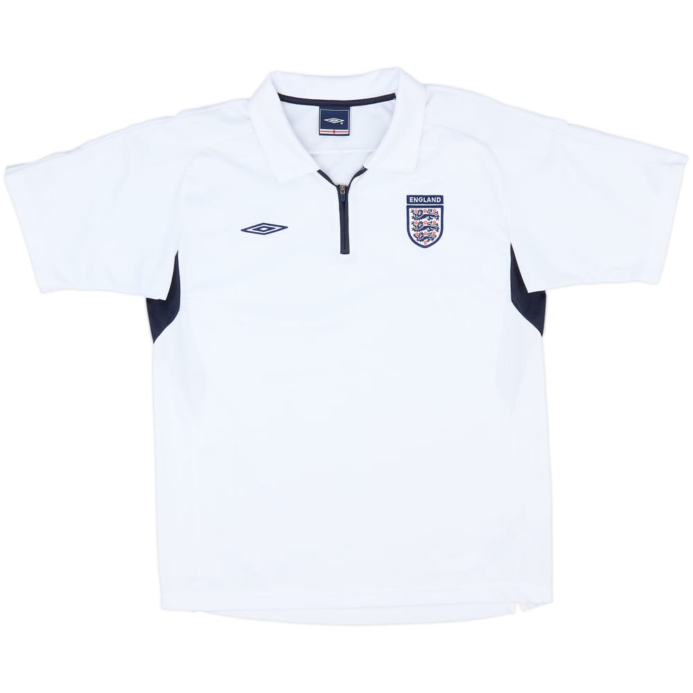 2004-06 England Umbro 1/4 Zip Polo Shirt - 10/10 - (M)