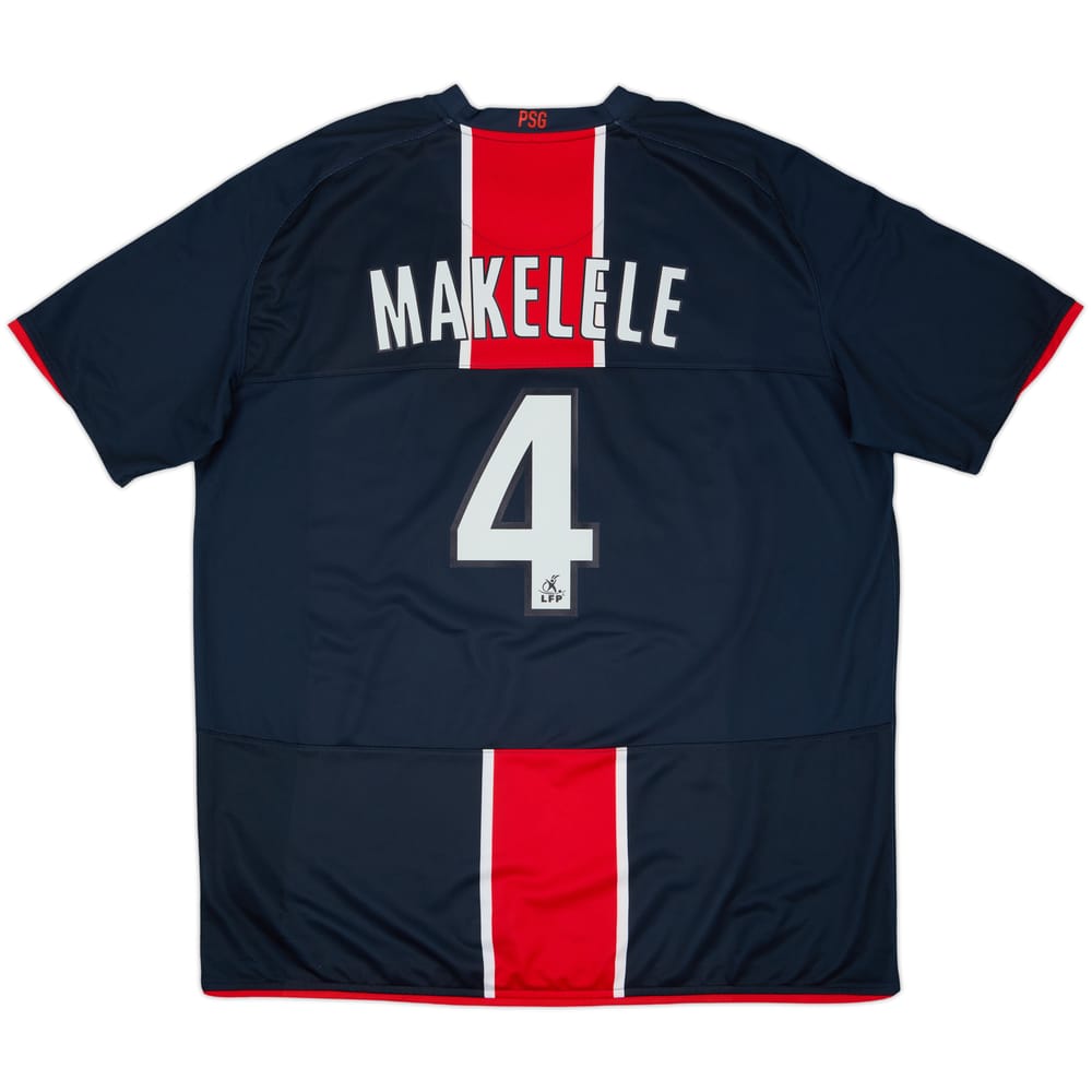 2008-09 Paris Saint-Germain Home Shirt Makelele #4 - 7/10 - (XXL)