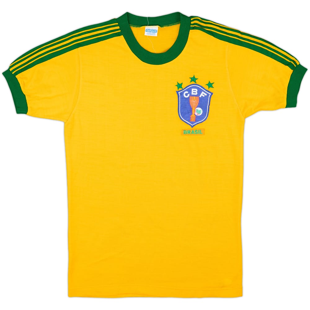 1982 Brazil Campea Fan Shirt - 9/10 - (Y)
