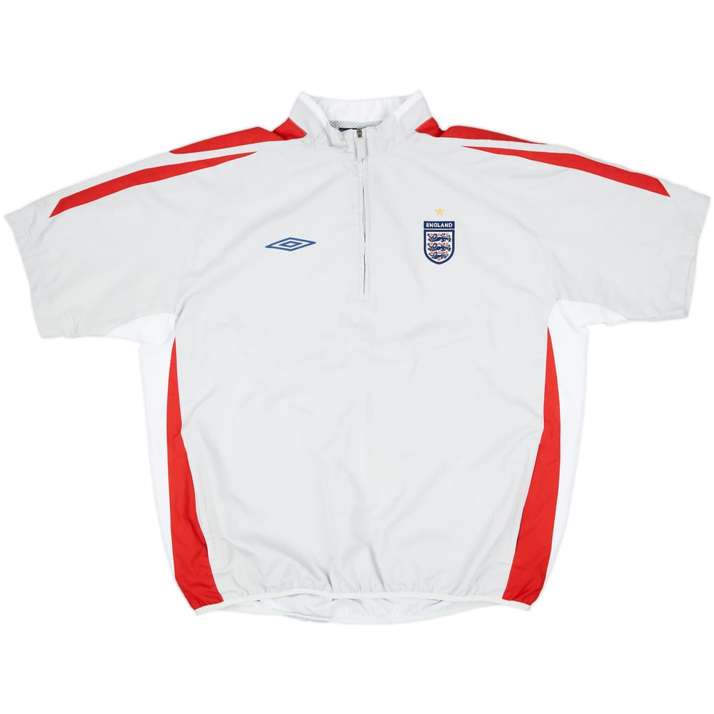2007-08 England Umbro 1/4 Zip S/S Training Top - 9/10 - (XXL)