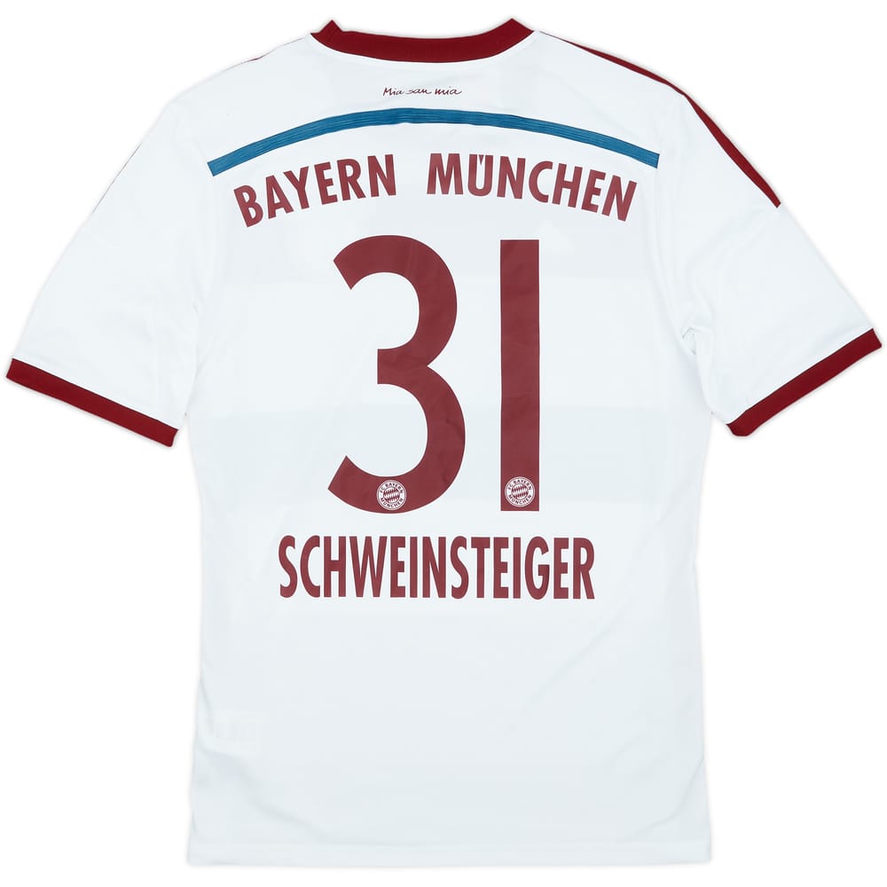 2014-15 Bayern Munich Away Shirt Schweinsteiger #31 - 9/10 - (XL.Boys)