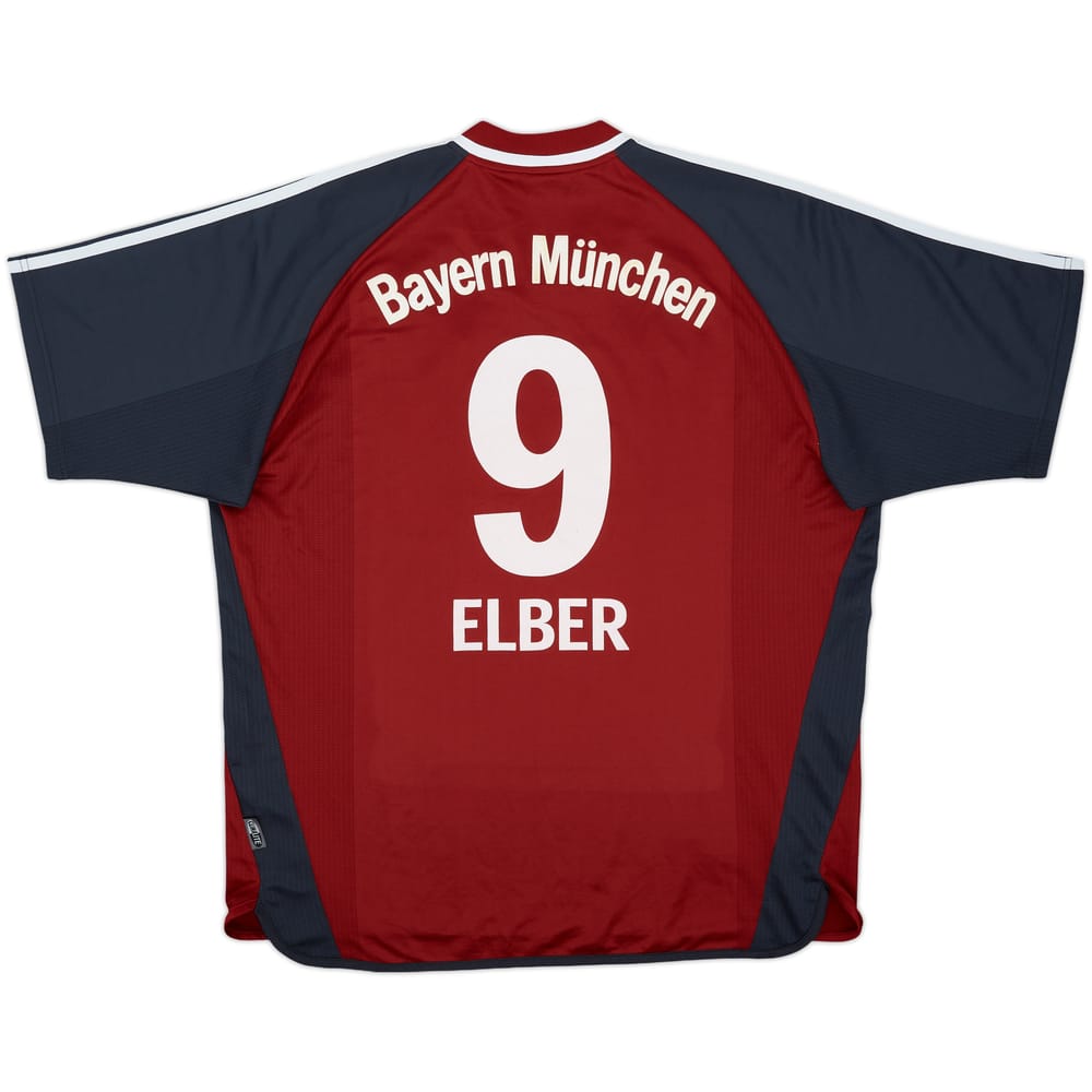 2001-02 Bayern Munich Home Shirt Elber #9 - 8/10 - (XL)