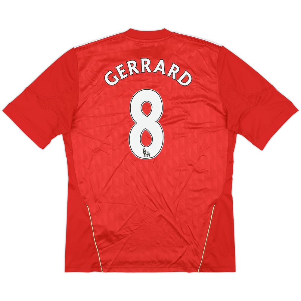 2010-12 Liverpool Home Shirt Gerrard #8 - 6/10 - (L)