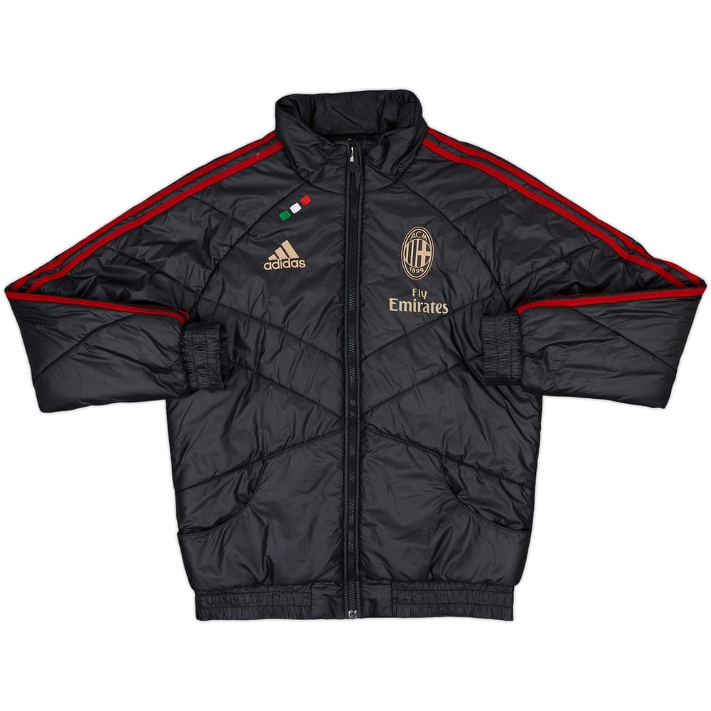 2011-12 AC Milan adidas Padded Bench Coat - 8/10 - (S)