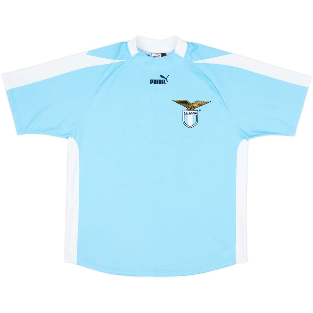 2003-04 Lazio Signed Basic Home Shirt - 8/10 - (M)