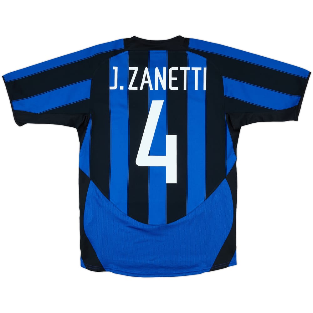 2003-04 Inter Milan Home Shirt J.Zanetti #4 - 5/10 - (S)