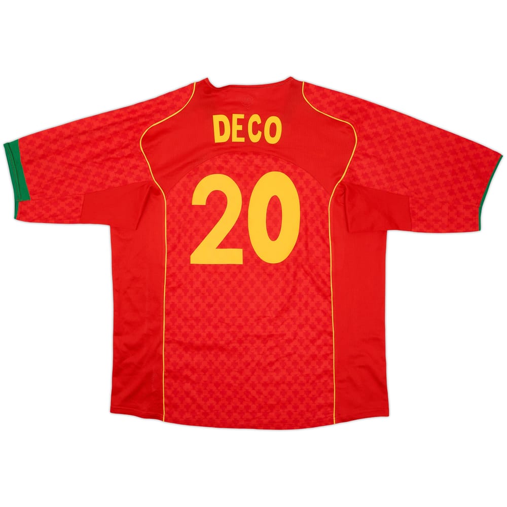 2004-06 Portugal Home Shirt Deco #20 - 9/10 - (XL)