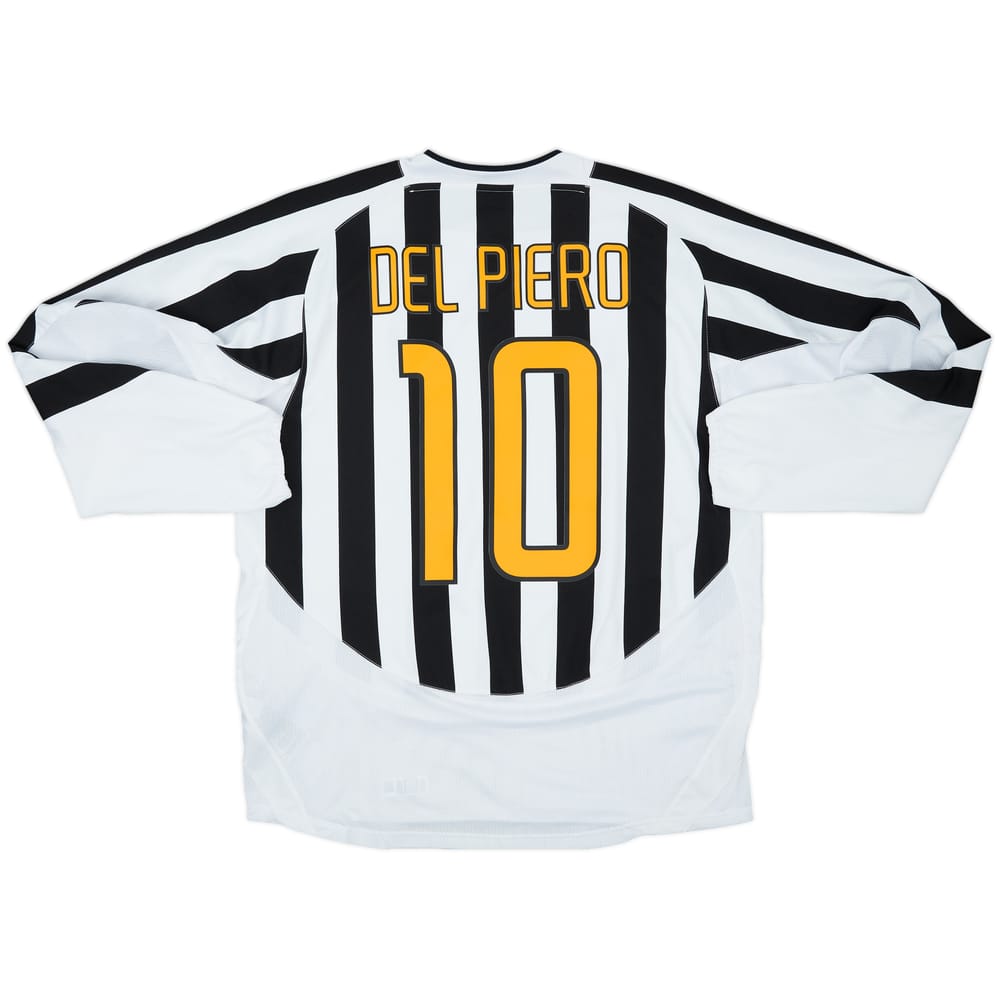2003-04 Juventus Home L/S Shirt Del Piero #10 - 8/10 - (XL)