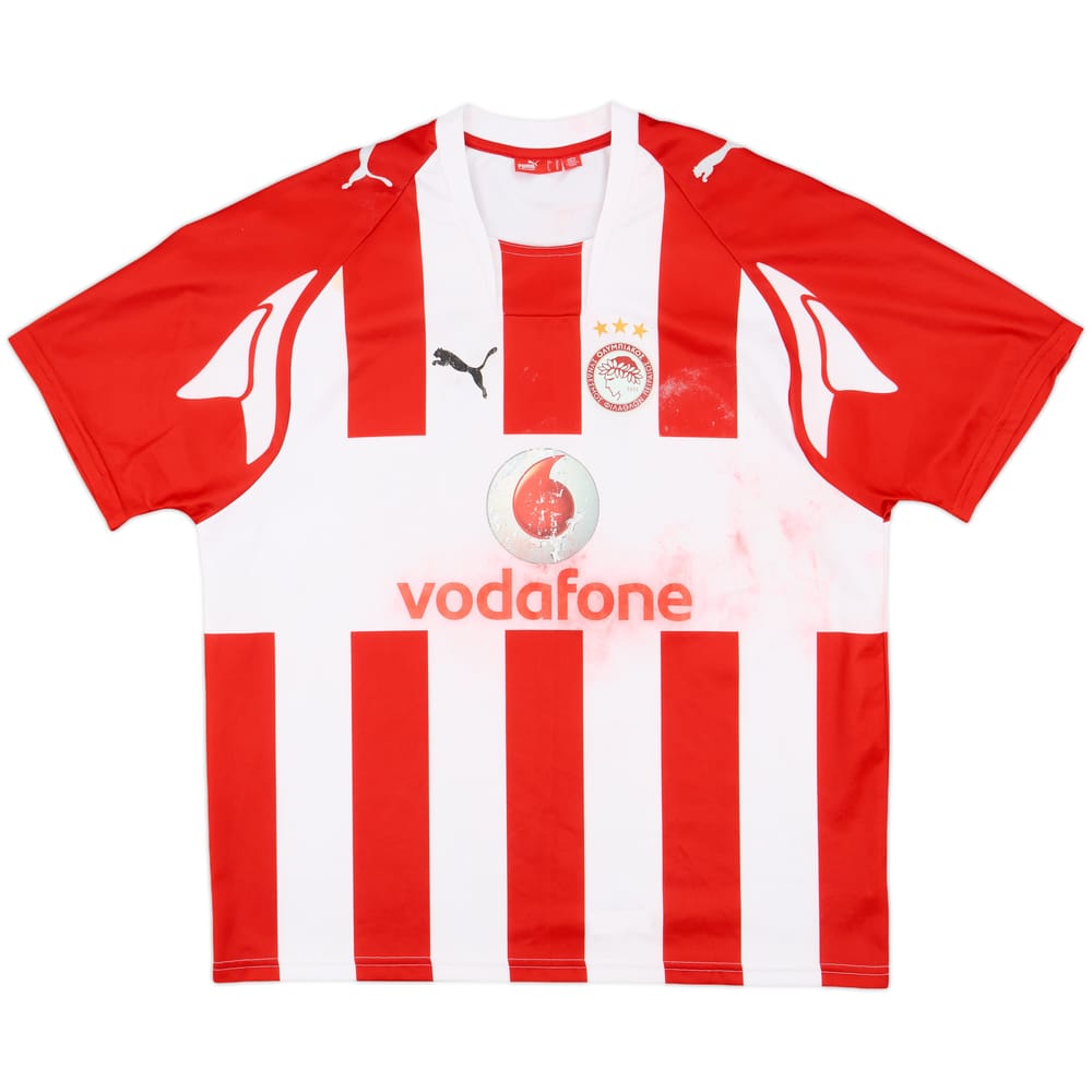 2007-08 Olympiakos Home Shirt - 4/10 - (XL)