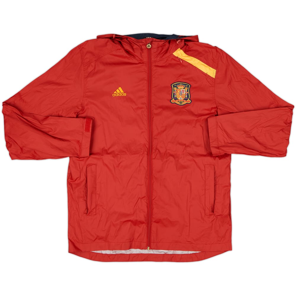2011-12 Spain adidas Hooded Rain Jacket - 6/10 - (S)