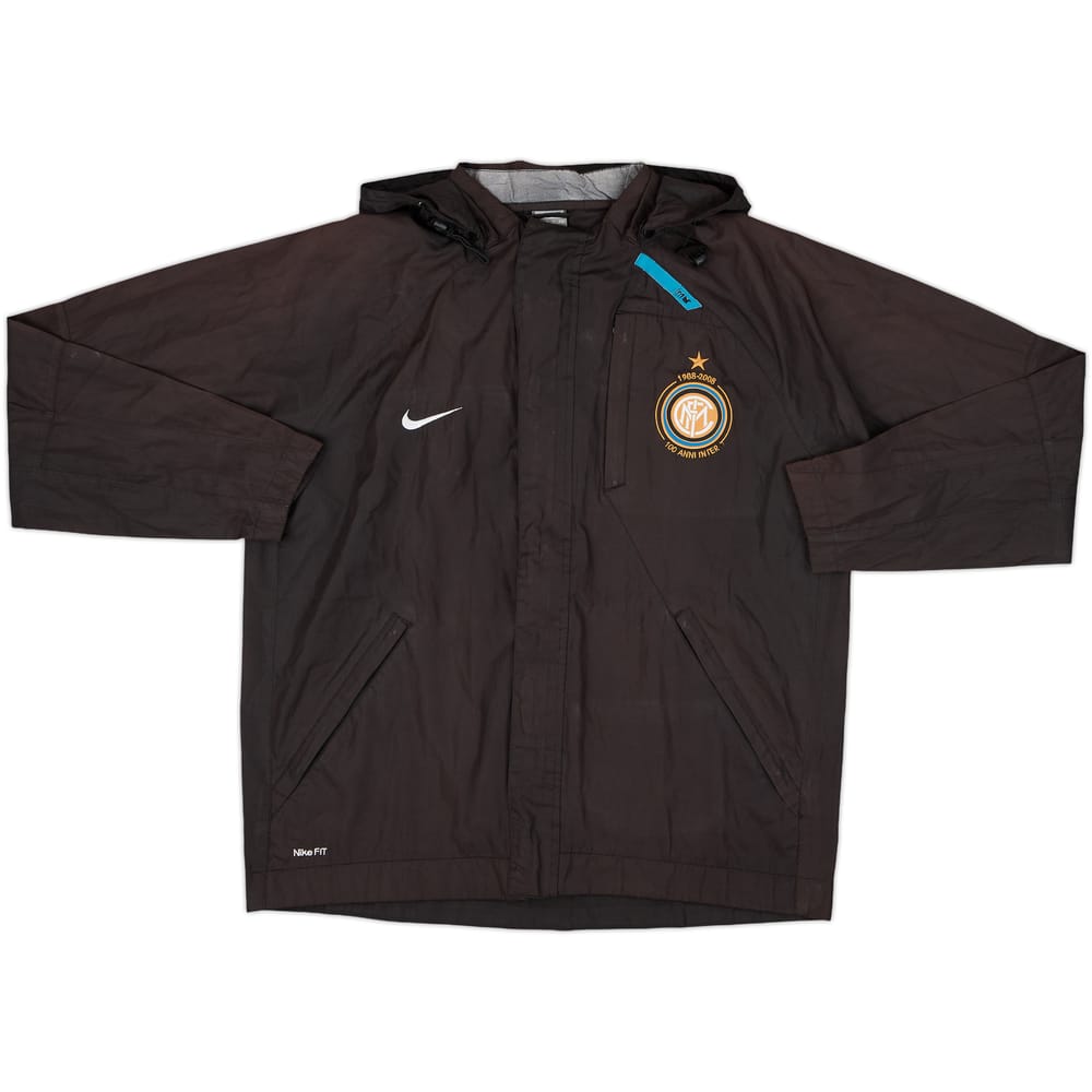 2007-08 Inter Milan Nike Hooded Rain Jacket - 5/10 - (S)