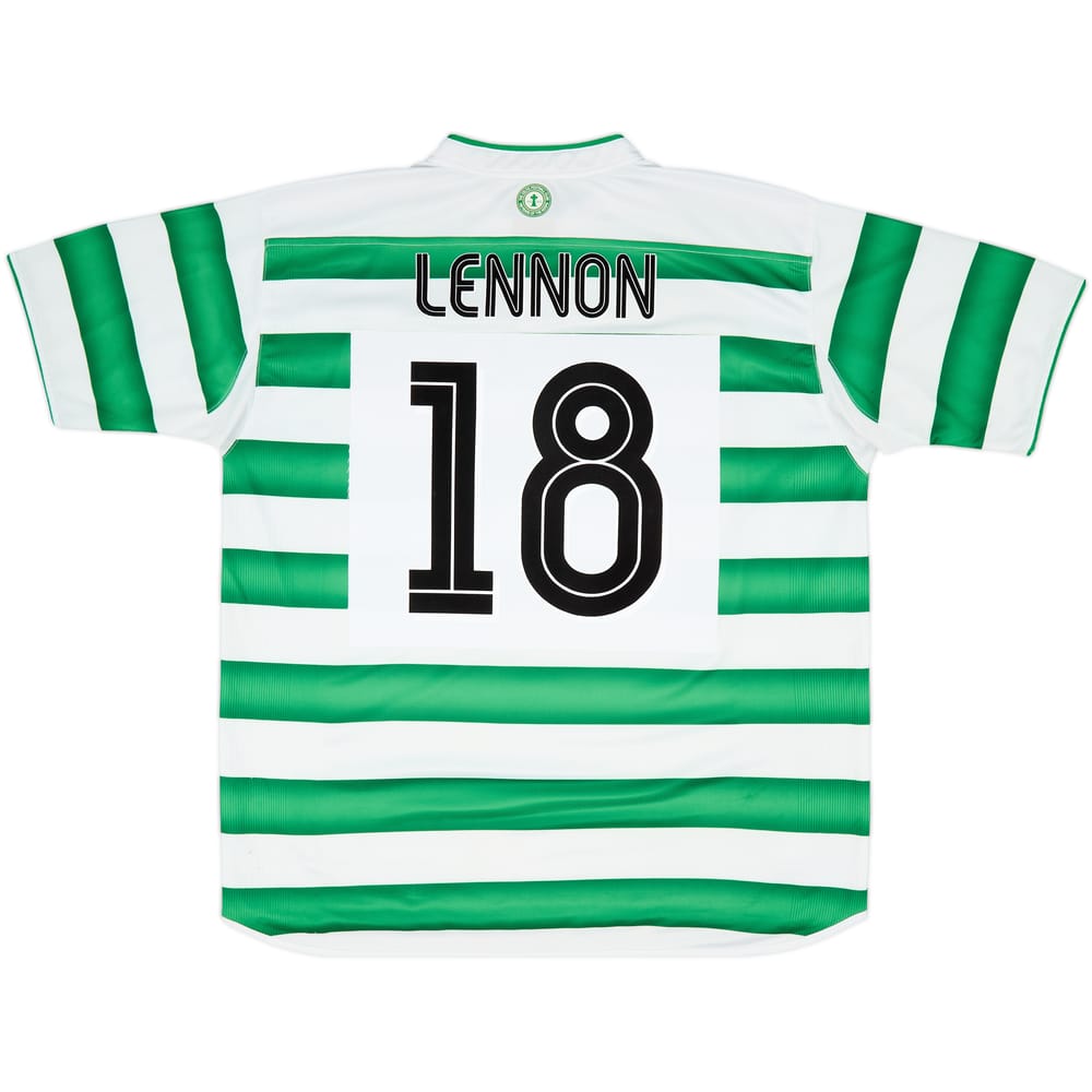 2003-04 Celtic Home Shirt Lennon #18 - 8/10 - (XL)