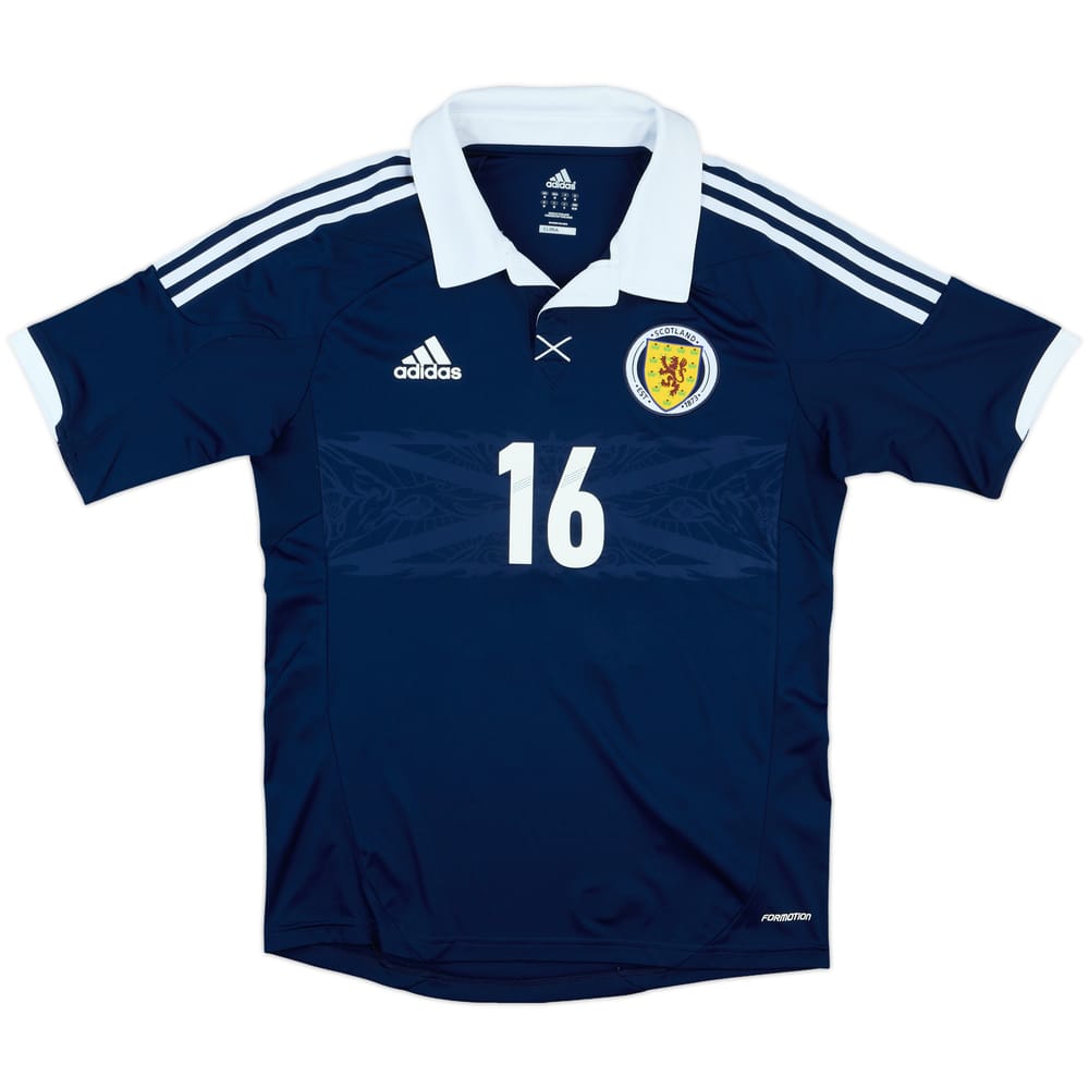 2011-13 Scotland Match Issue Home Shirt #16