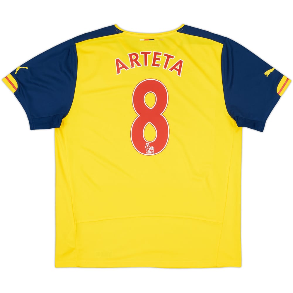 2014-15 Arsenal Away Shirt Arteta #8 - 6/10 - (L)