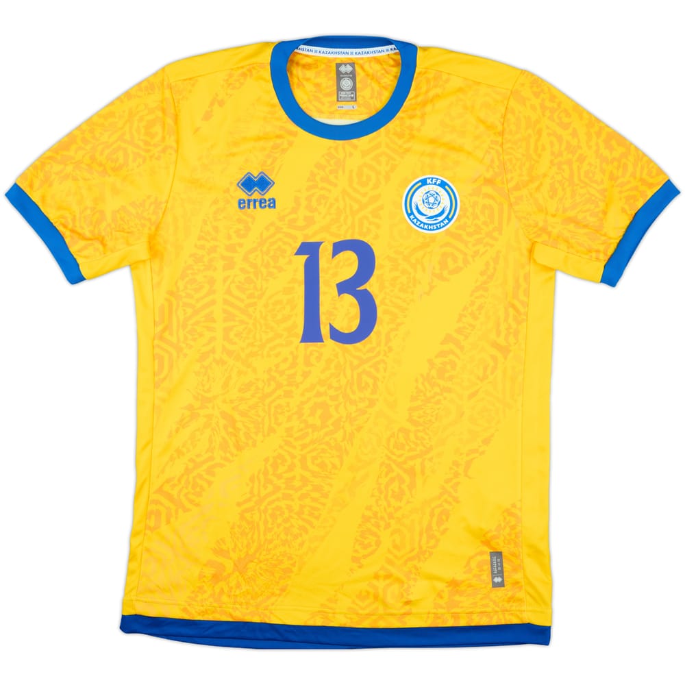 2023-24 Kazakhstan Match Issue Home Shirt #13