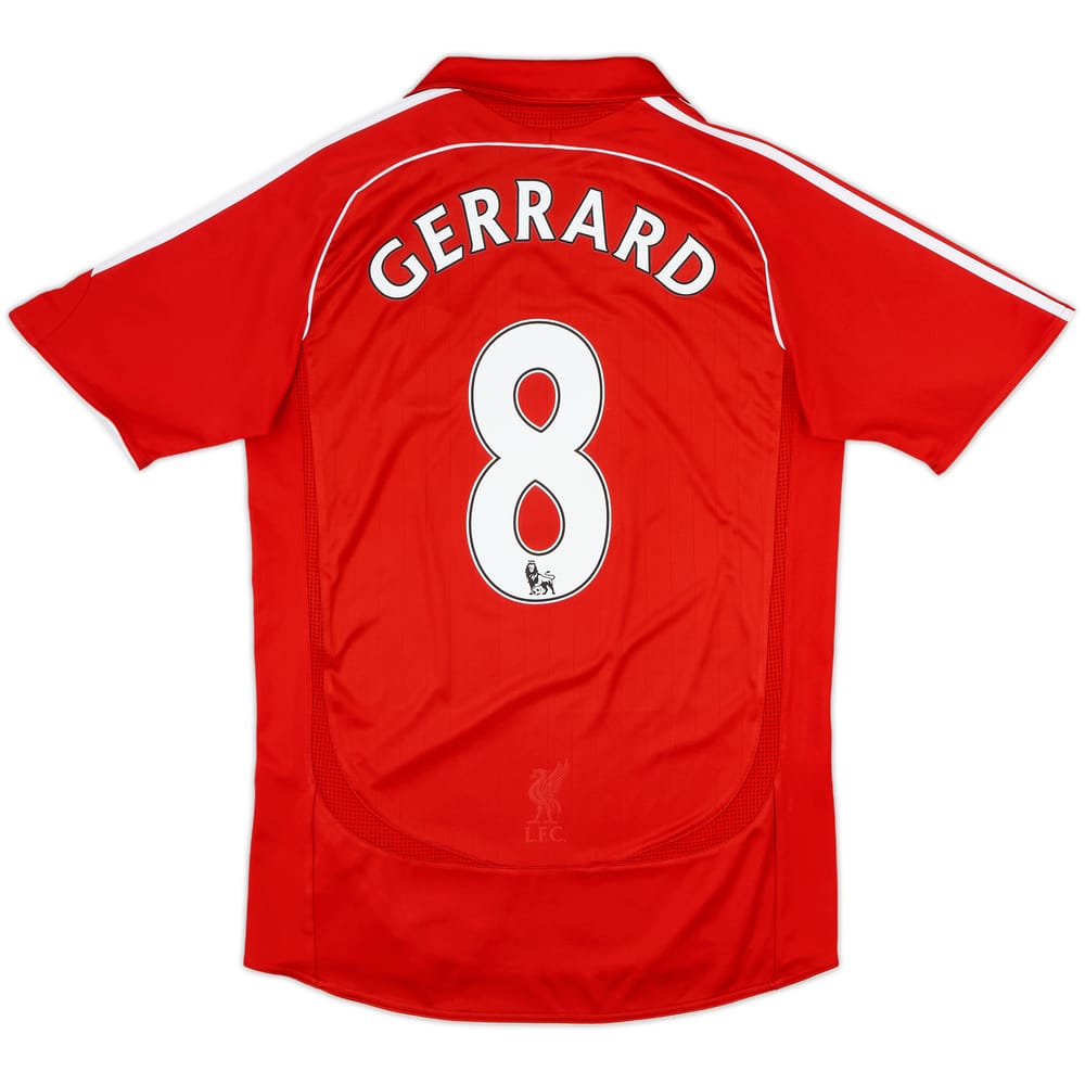 2006-08 Liverpool Home Shirt Gerrard #8 - 8/10 - (S)