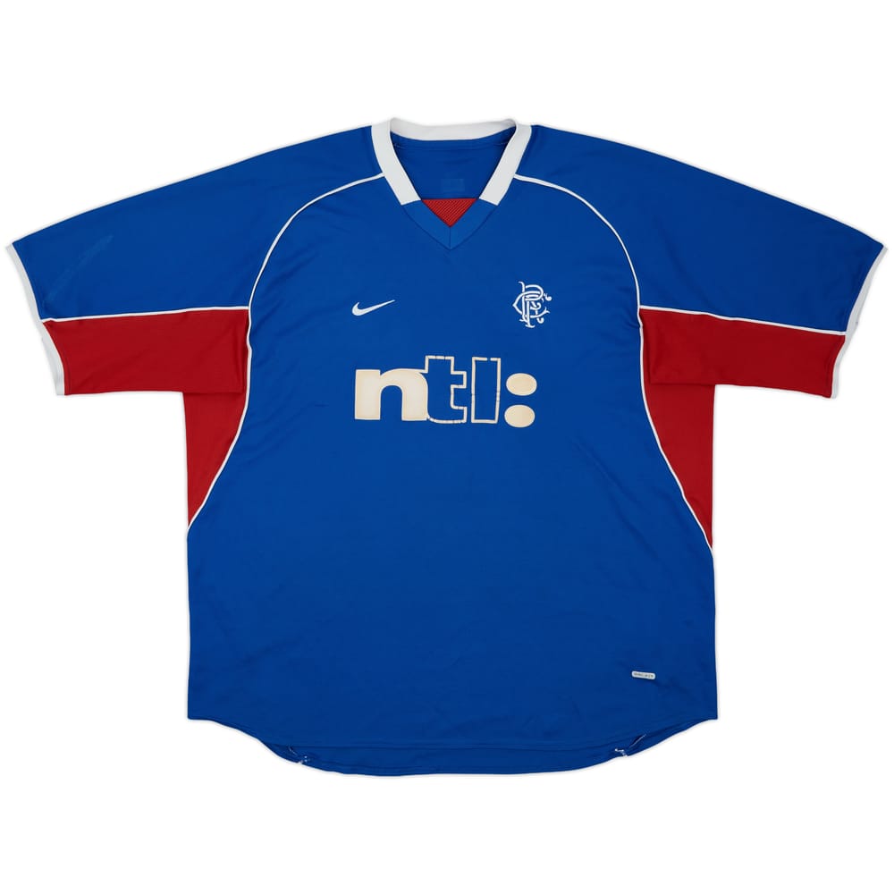2001-02 Rangers Home Shirt - 6/10 - (XXL)
