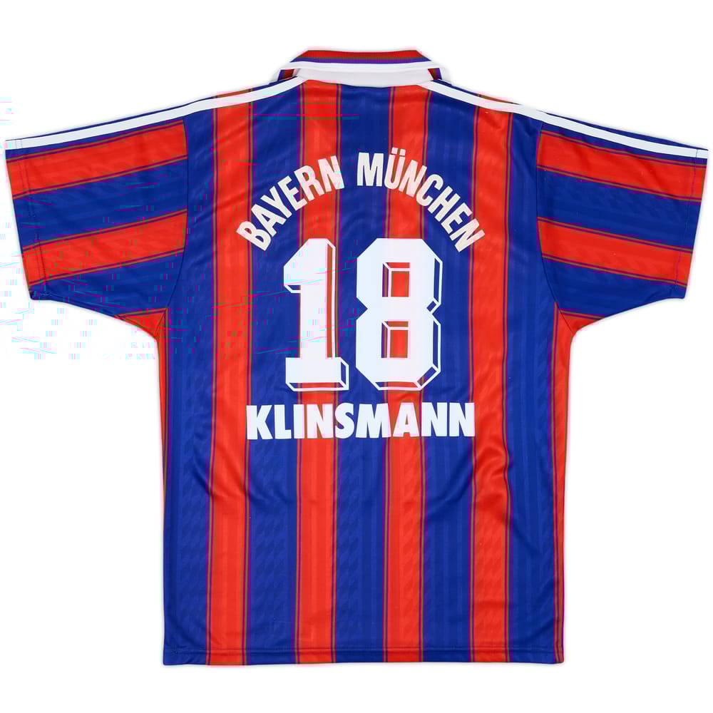 1995-97 Bayern Munich Home Shirt Klinsmann #18 - 6/10 - (S)