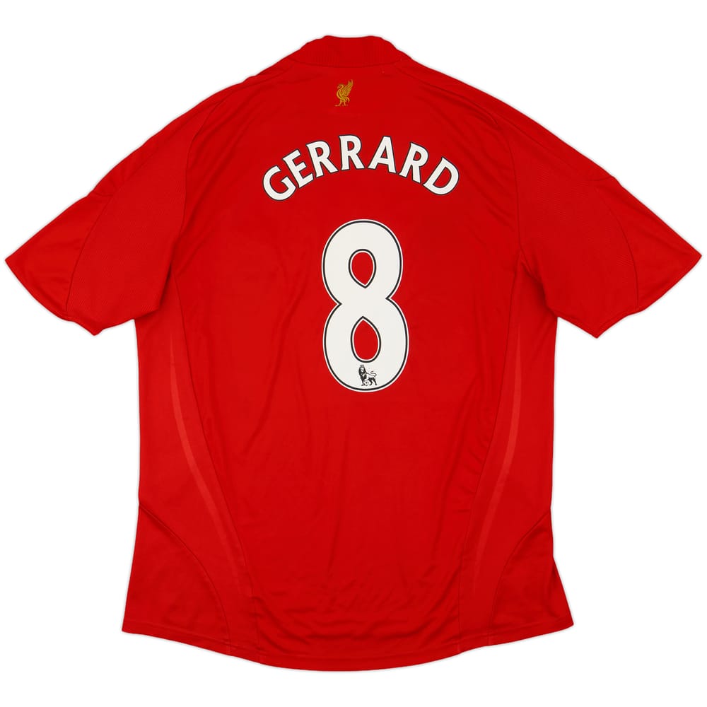 2008-10 Liverpool Home Shirt Gerrard #8 - 6/10 - (L)
