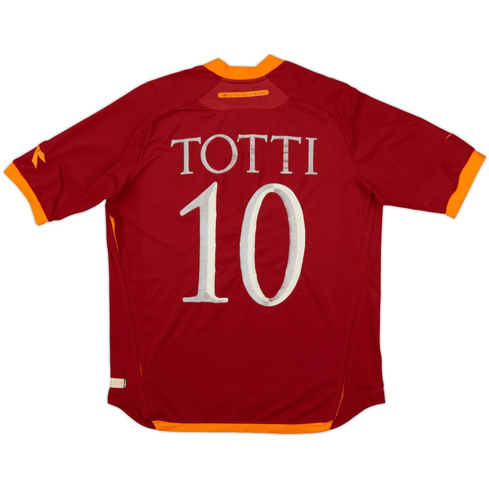 2006-07 Roma Home Shirt Totti #10 - 7/10 - (L)