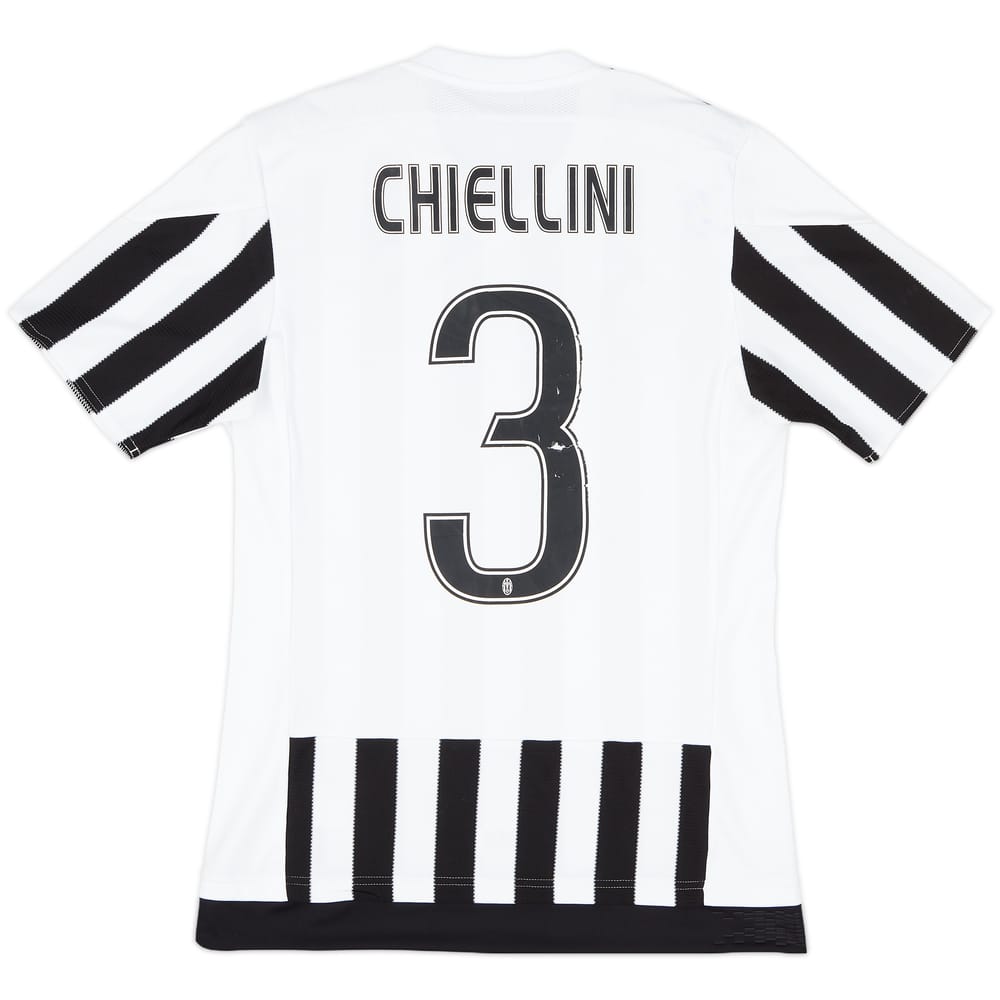 2015-16 Juventus Home Shirt Chiellini #3 - 5/10 - (S)