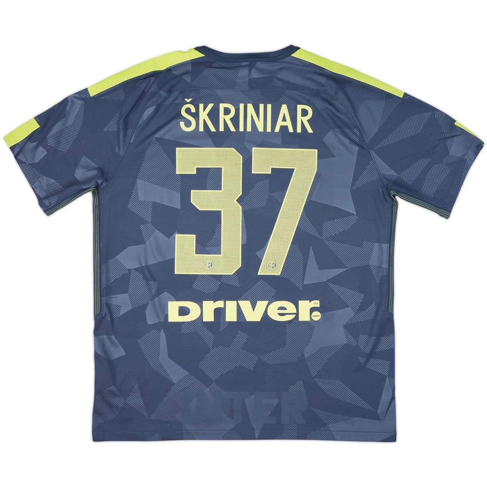 2017-18 Inter Milan Third Shirt Skriniar #37 - 6/10 - (XL)