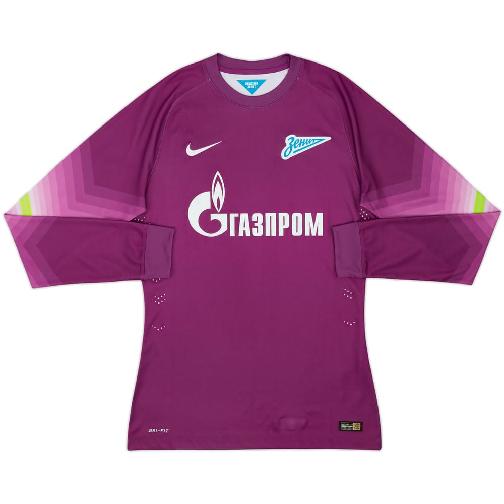 2014-15 Zenit St. Petersburg Authentic GK Shirt - 6/10 - (M)