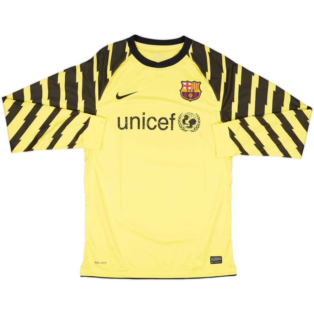 2010-11 Barcelona Authentic GK Shirt - 6/10 - (M)