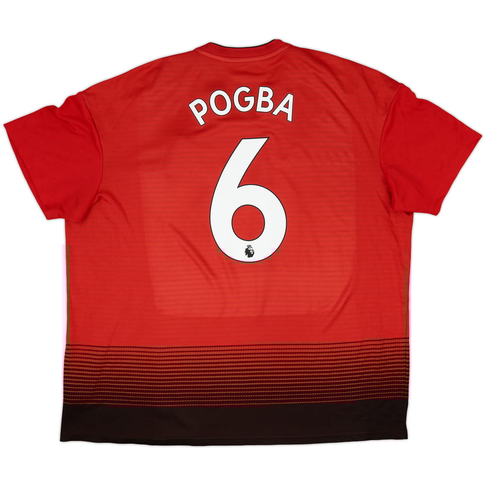 2018-19 Manchester United Home Shirt Pogba #6 - 7/10 - (XXL)