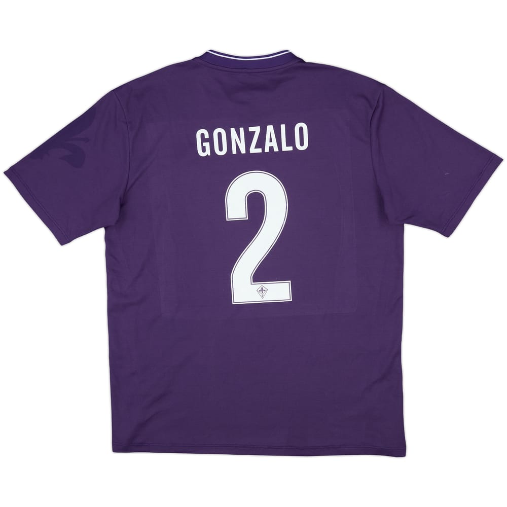2015-16 Fiorentina Home Shirt Gonzalo #2 - 9/10 - (XL)