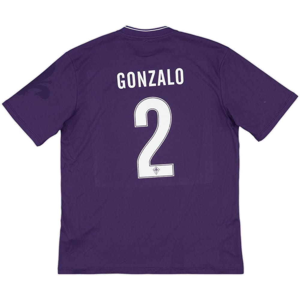 2015-16 Fiorentina Home Shirt Gonzalo #2 - 9/10 - (XL)