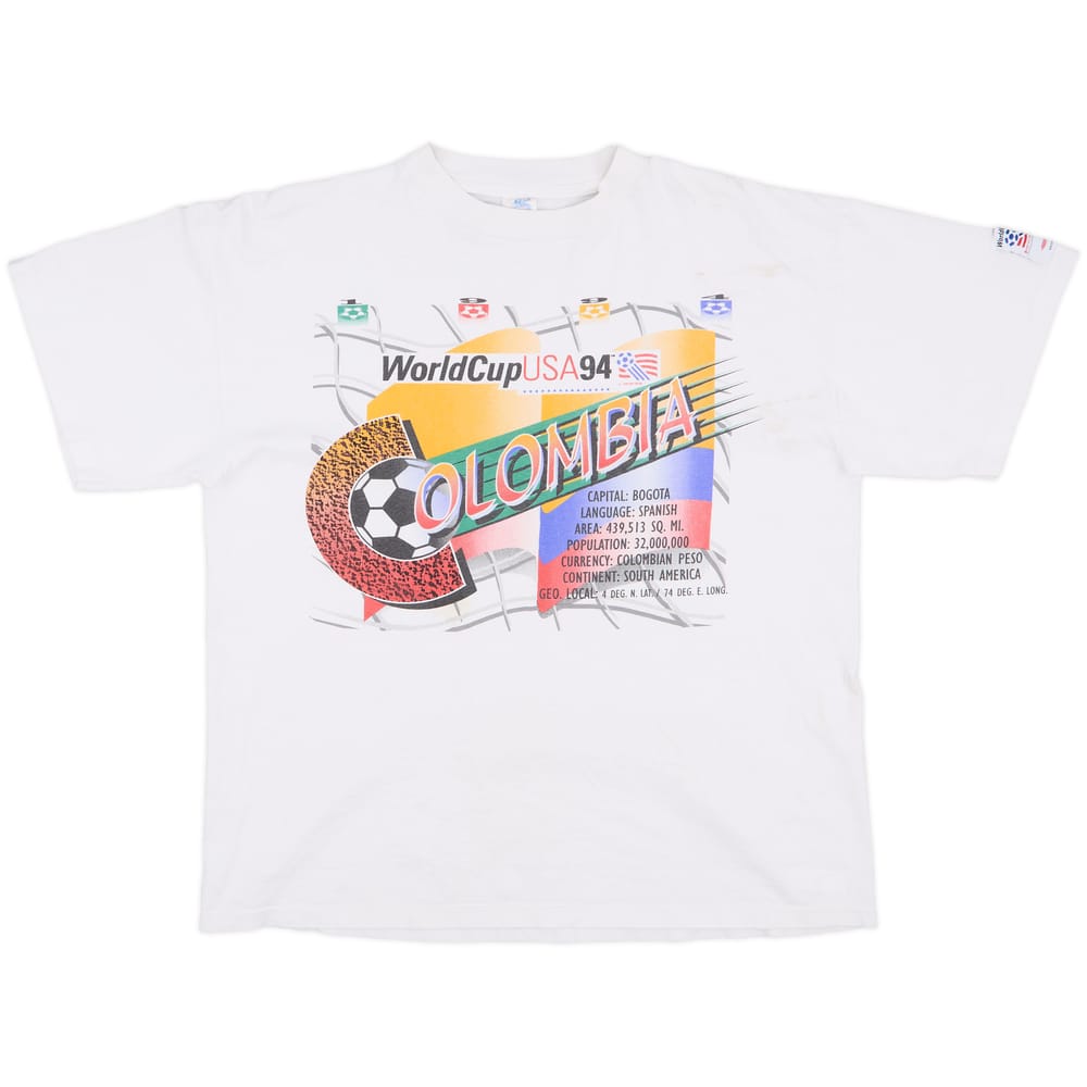 1994 Colombia 'USA 94' Cotton Tee - 7/10 - (XL)