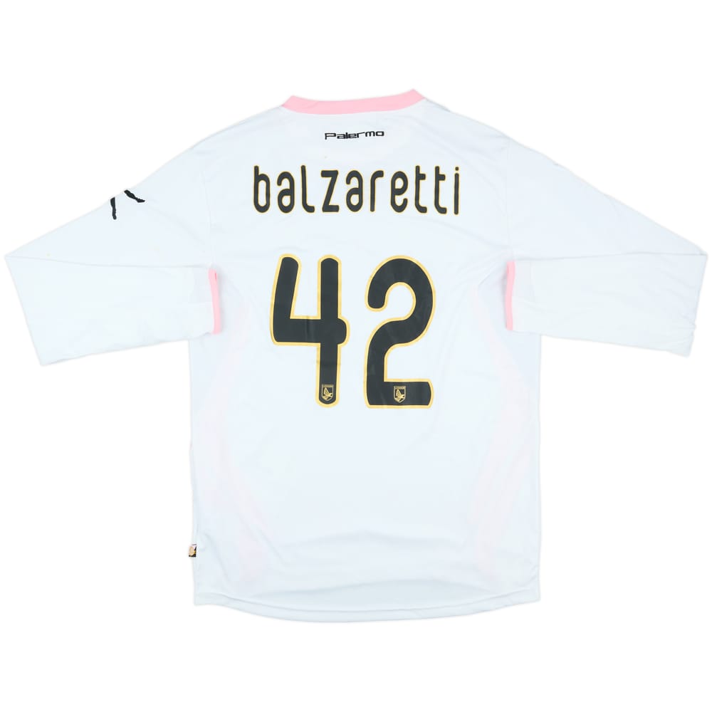2011-12 Palermo Match Issue Away L/S Shirt Balzaretti #42